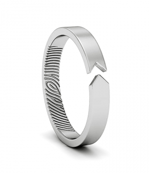 Кольцо с отпечатком пальца (Мод.256)